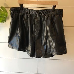 New (without tags) Abercrombie Vegan Leather Shorts